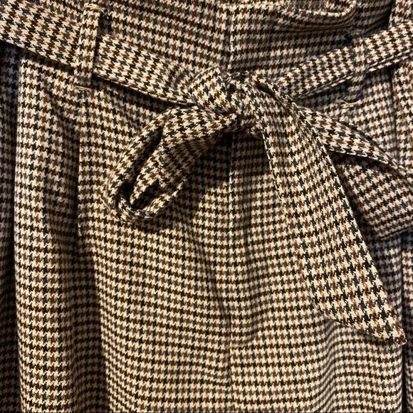 High Rise Brown Houndstooth Trousers - Picture 3 of 4